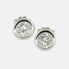 1.70 Carat Rubover Diamond Stud Earrings