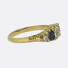 Antique Sapphire and Diamond Five-Stone Ring