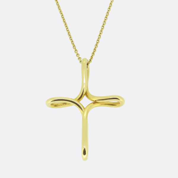 Tiffany & Co. Infinity Cross Pendant Necklace