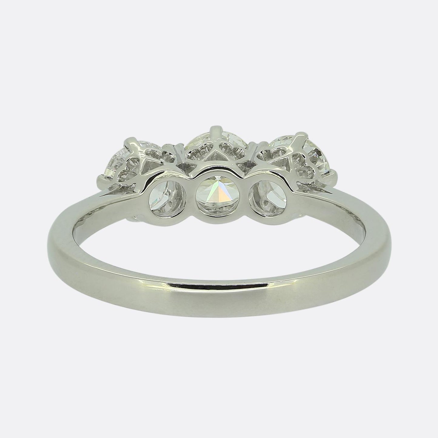 1.23 Carat Diamond Three-Stone Ring