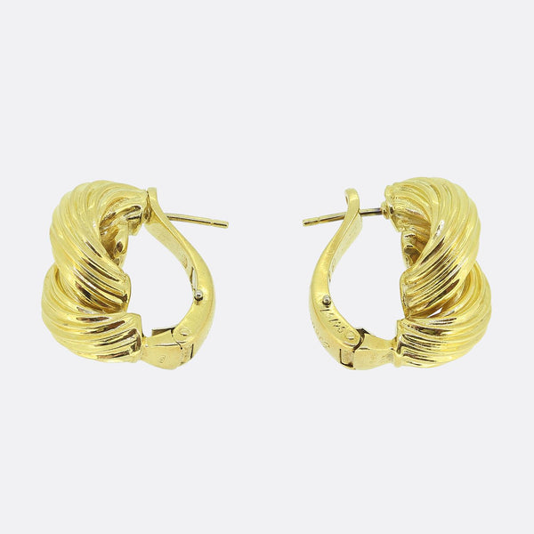 Boucheron Vintage Textured Earrings