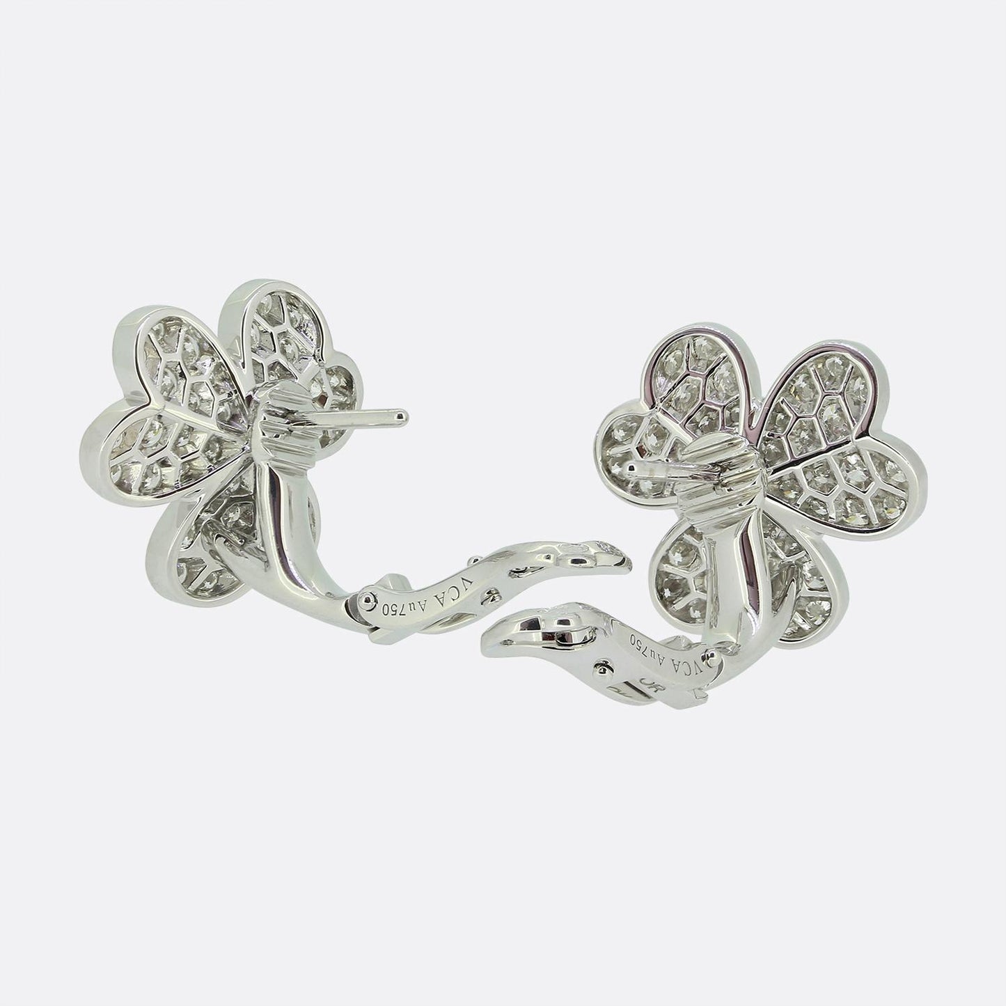 Van Cleef & Arpels Small Model Frivole Diamond Earrings