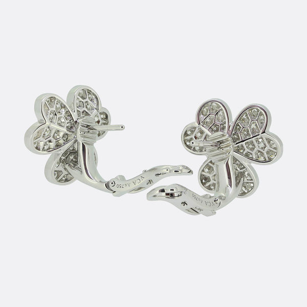 Van Cleef & Arpels Small Model Frivole Diamond Earrings