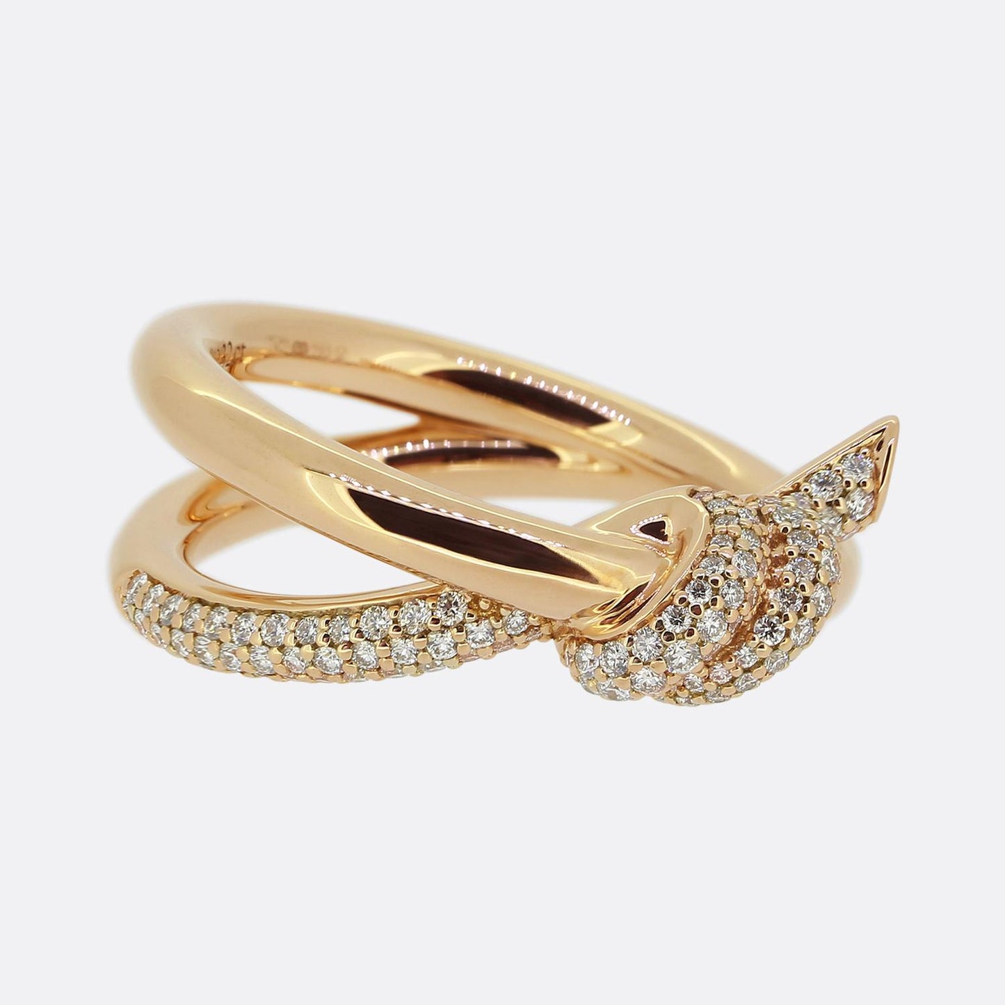 Tiffany & Co. Tiffany Knot Double Row Diamond Ring