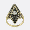 Victorian 3.40 Carat Diamond Navette Ring