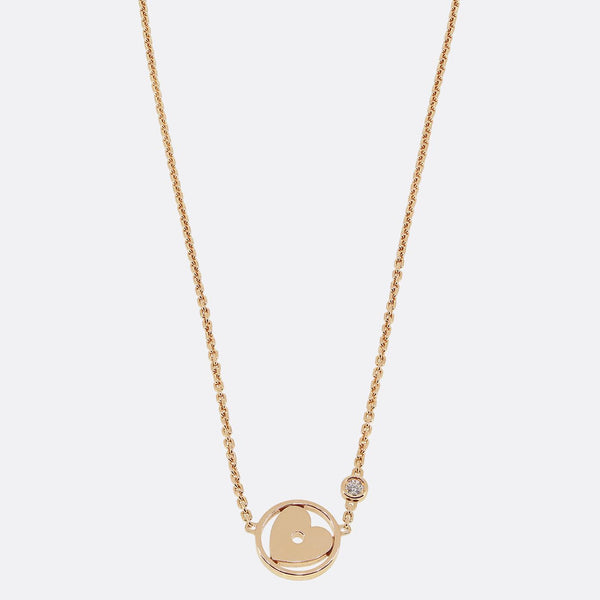 Louis Vuitton Single Diamond Love Heart Necklace