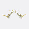 Art Deco Old Cut Diamond Drop Earrings