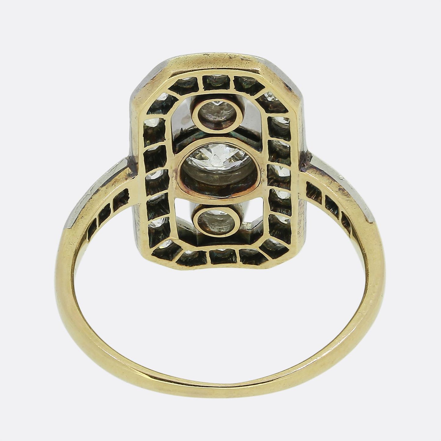 Edwardian Diamond Tablet Ring