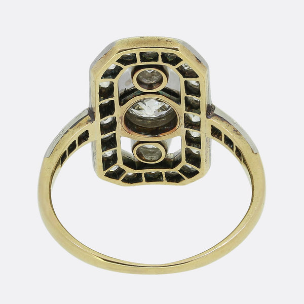 Edwardian Diamond Tablet Ring