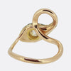 Antique 0.70 Carat Diamond Enamelled Snake Ring