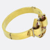 Victorian Burmese Ruby and Diamond Horseshoe Bangle