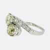 Edwardian Fancy Old Cut Diamond Toi et Moi Ring