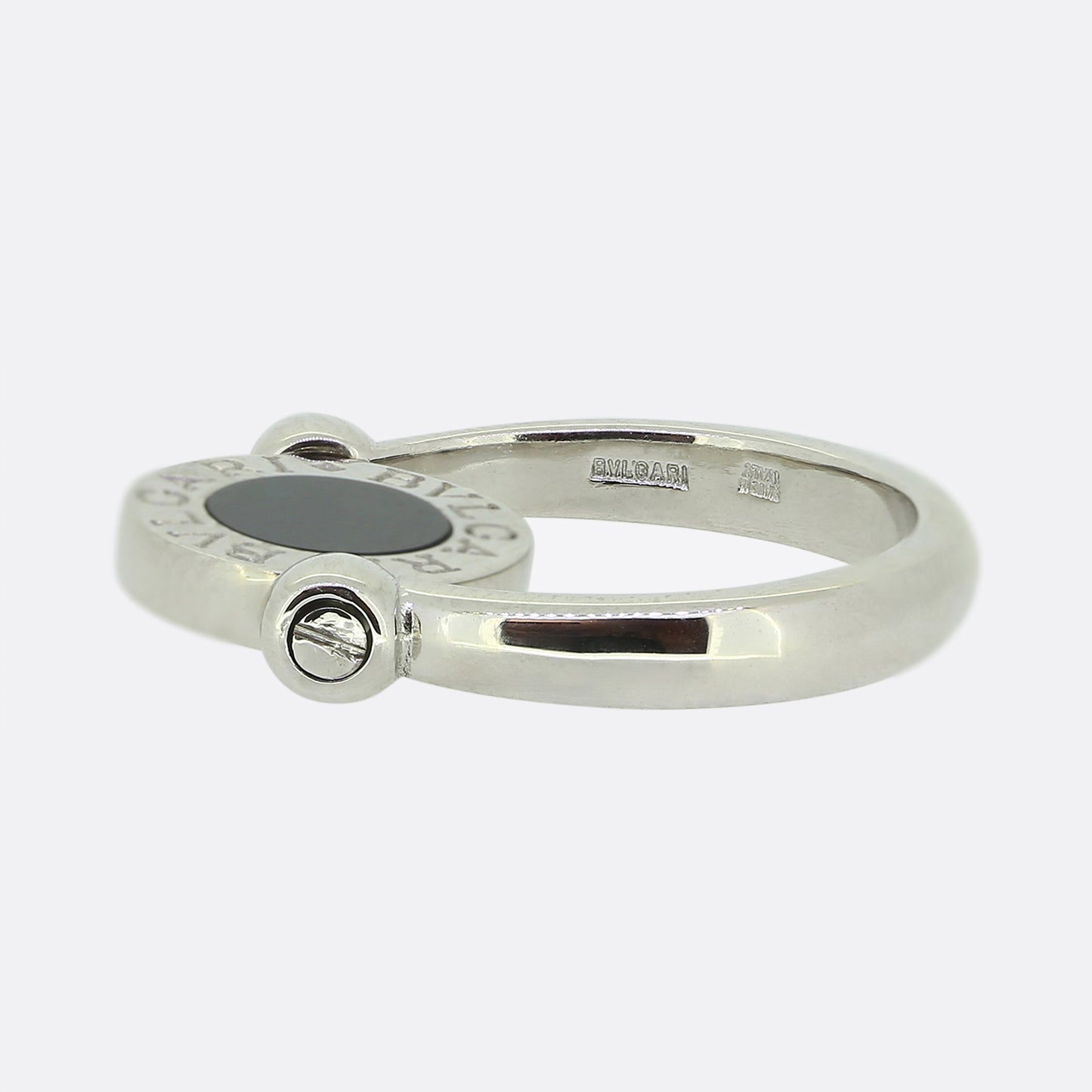 Bvlgari Onyx and Diamond Ring