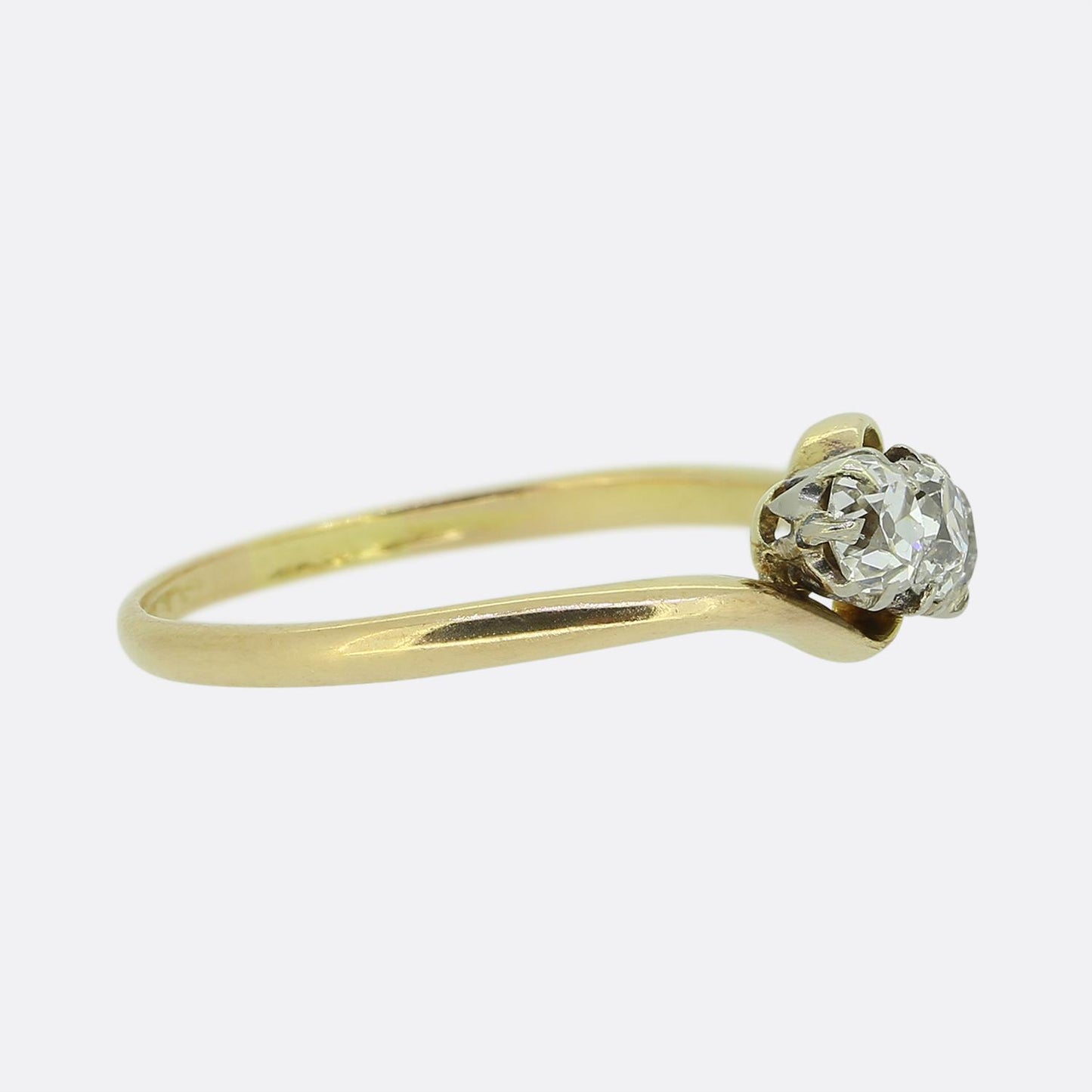 Vintage Three-Stone Diamond Ring