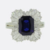 2.55 Carat Sapphire and Diamond Ballerina Ring