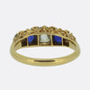 Antique Sapphire and Diamond Five-Stone Ring