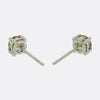 0.72 Carat Fancy Yellow Diamond Stud Earrings