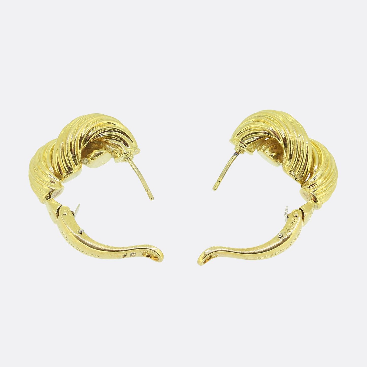 Boucheron Vintage Textured Earrings