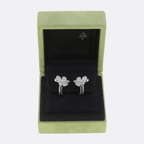 Van Cleef & Arpels Small Model Frivole Diamond Earrings