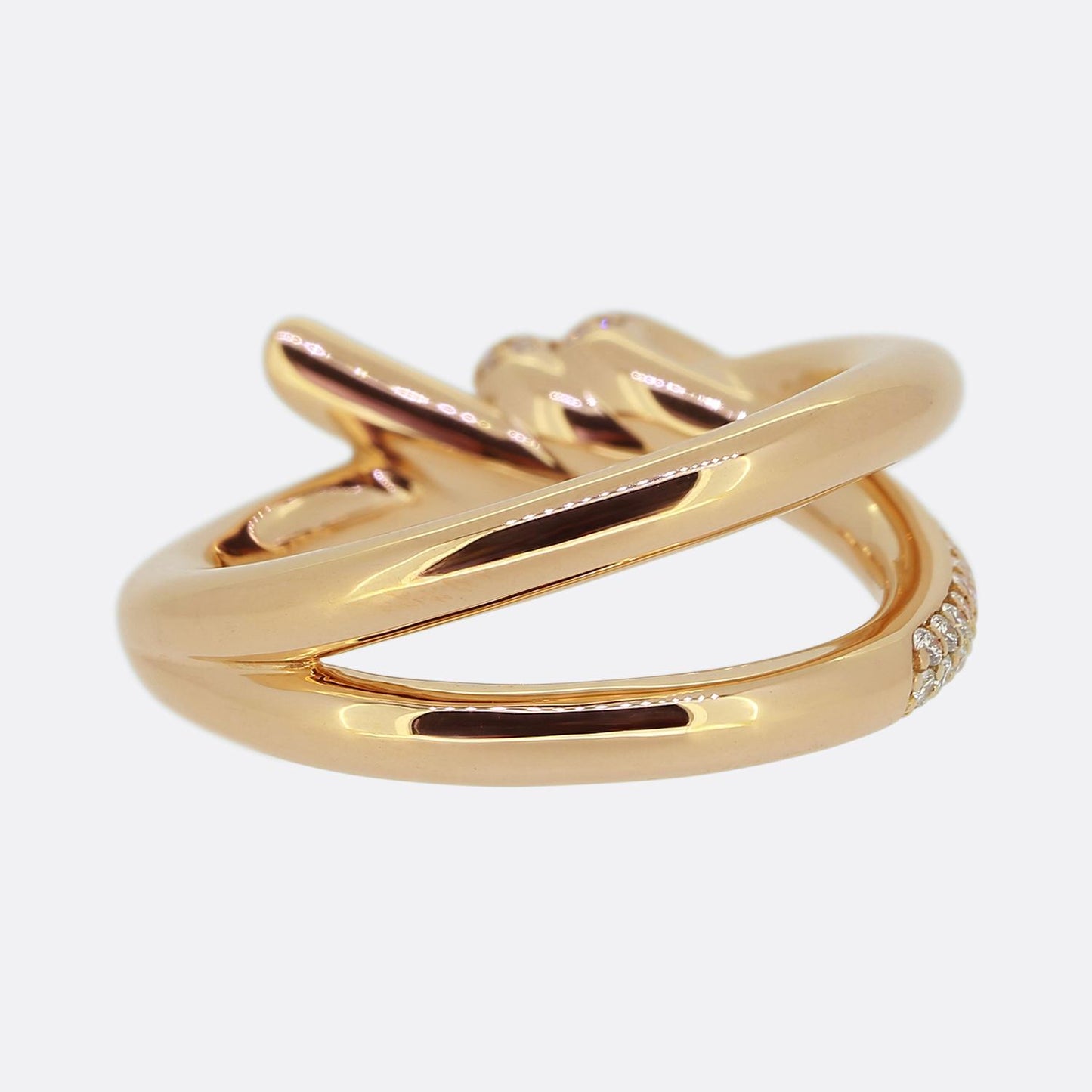 Tiffany & Co. Tiffany Knot Double Row Diamond Ring