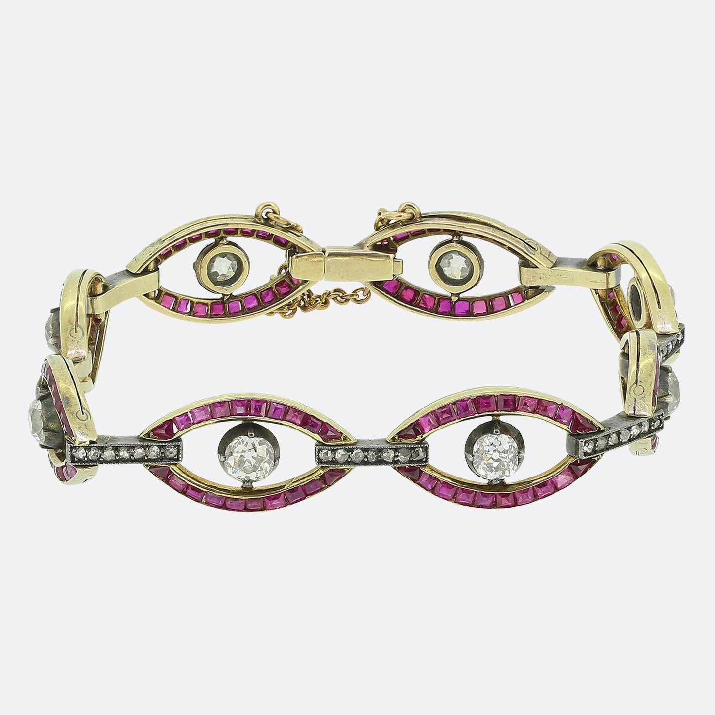 Victorian Ruby and Diamond Bracelet