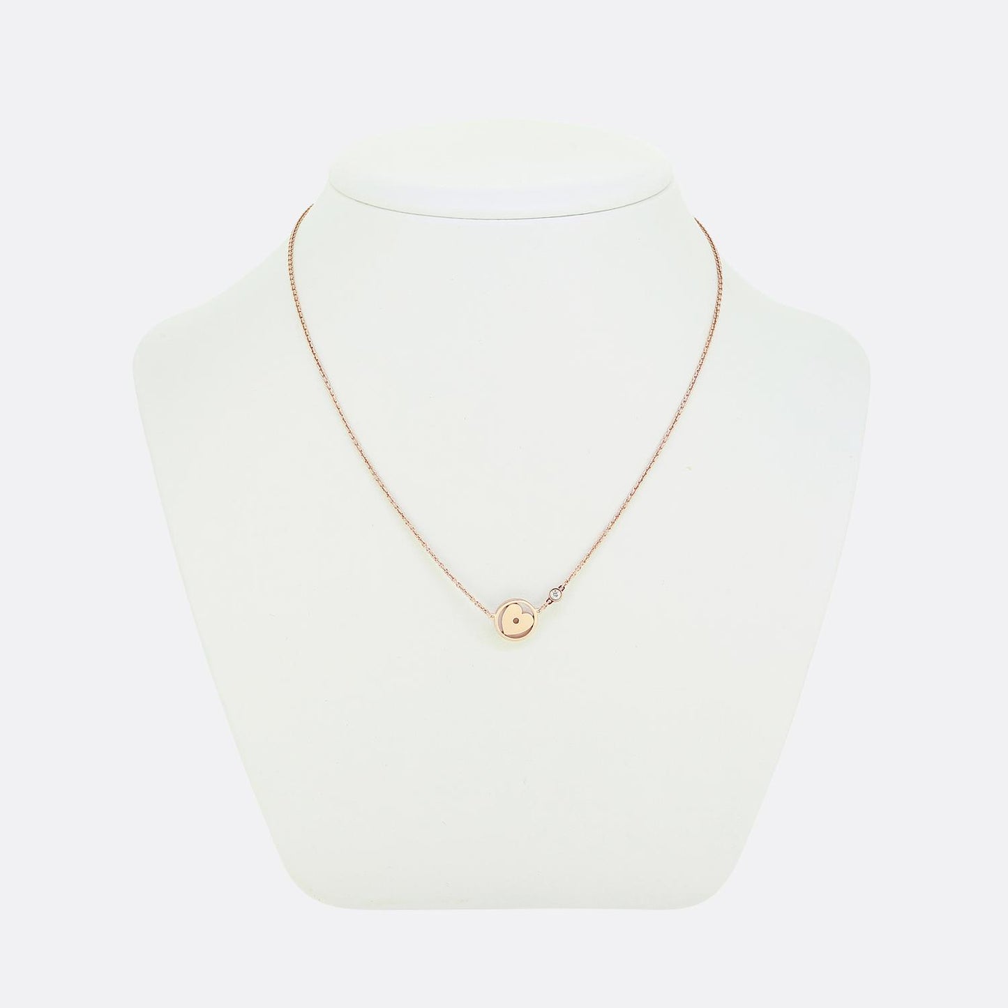 Louis Vuitton Single Diamond Love Heart Necklace
