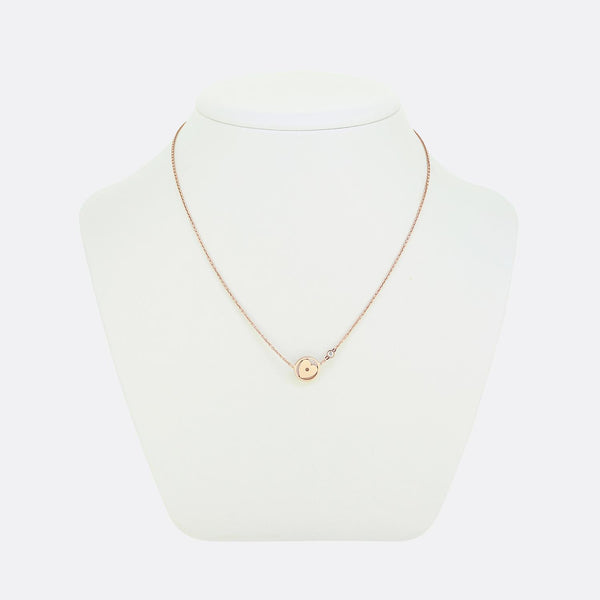 Louis Vuitton Single Diamond Love Heart Necklace