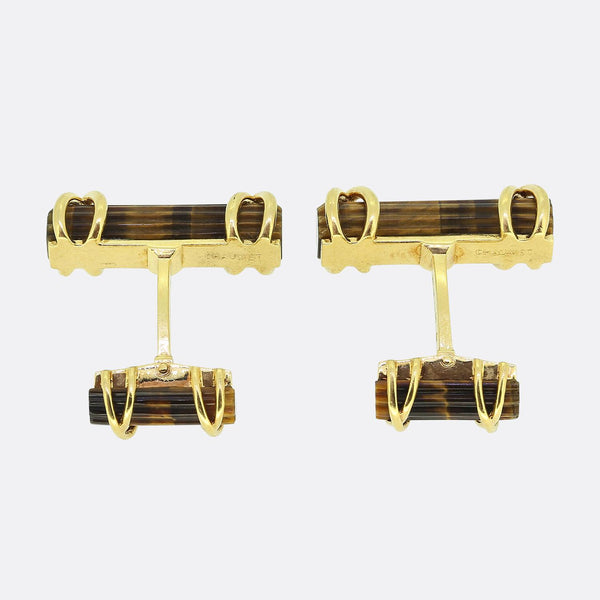 Chaumet Vintage Tigers Eye Cufflinks