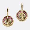 Art Deco Ruby and Diamond Drop Earrings