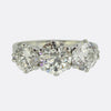 Art Deco Diamond Three Stone Ring