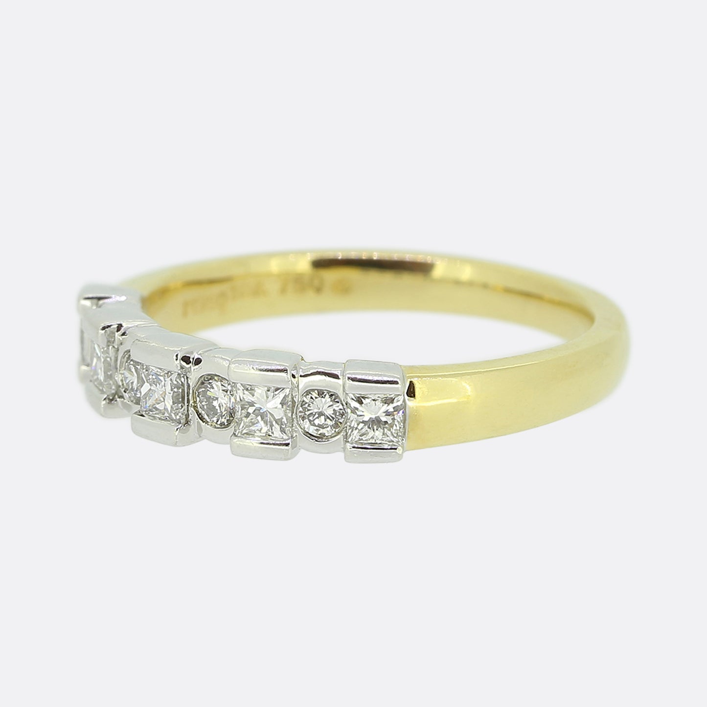 0.38 Carat Nine-Stone Diamond Ring