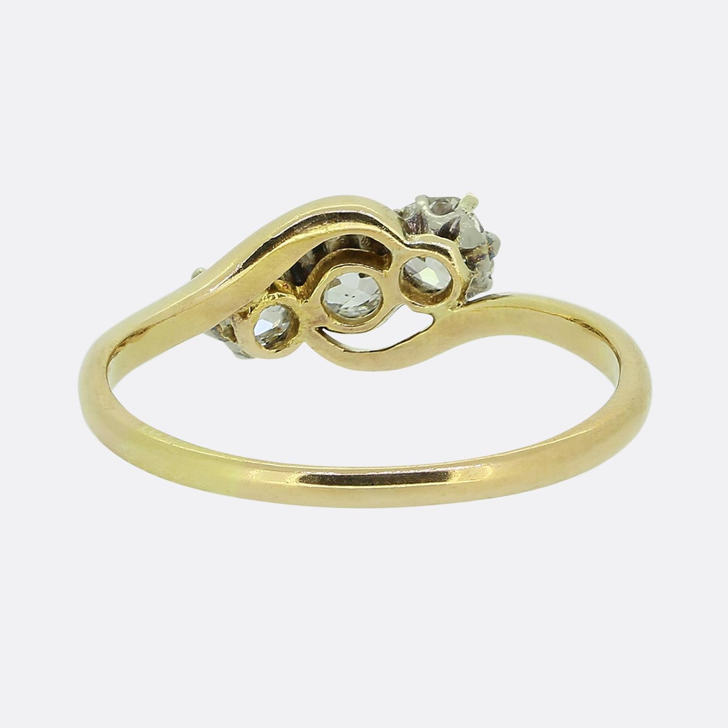 Vintage Three-Stone Diamond Ring