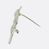 Art Deco Diamond Bow Brooch