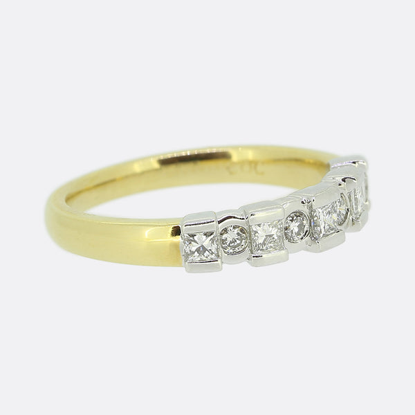 0.38 Carat Nine-Stone Diamond Ring