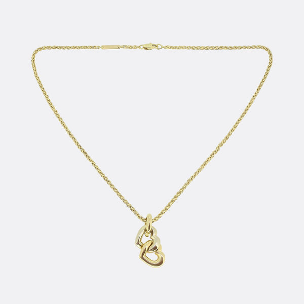 Cartier Double Heart Pendant Necklace