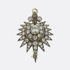 Antique Diamond Star Brooch Pendant