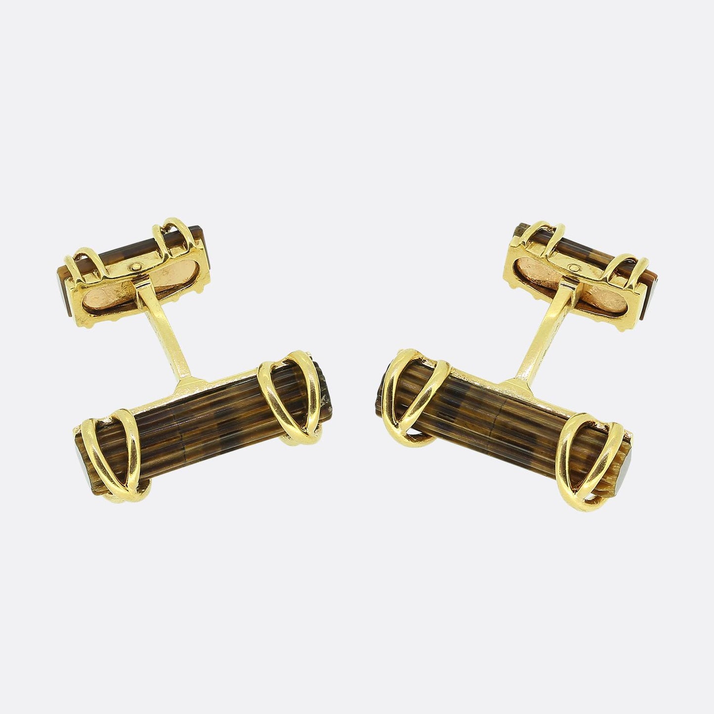 Chaumet Vintage Tigers Eye Cufflinks