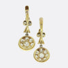 Antique Old Cut Diamond Cluster Earrings