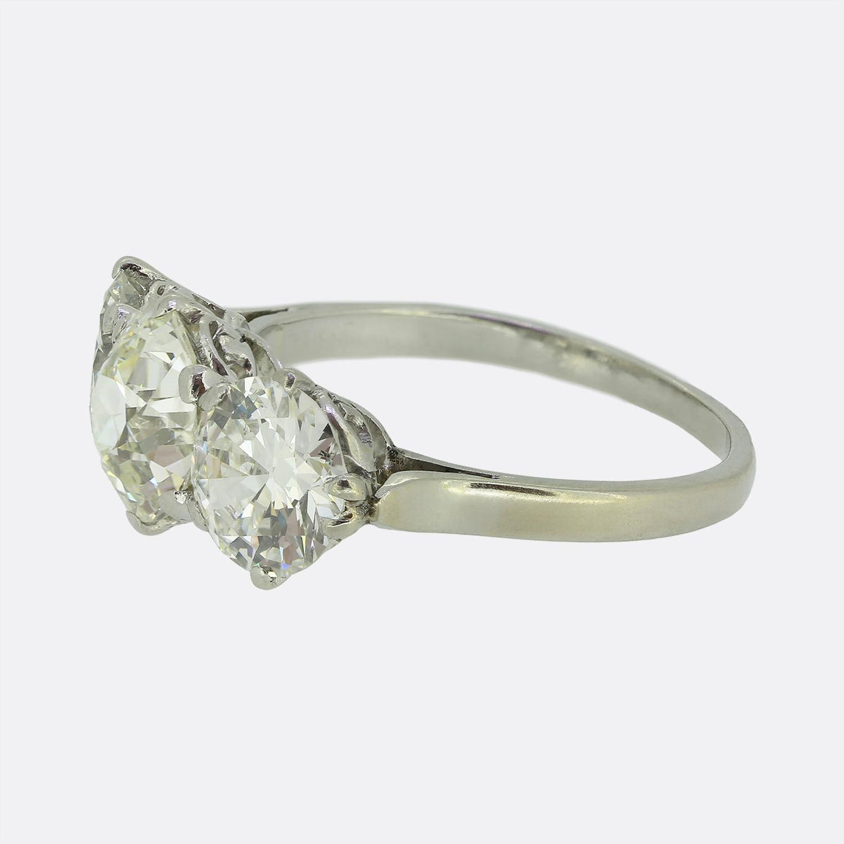 Art Deco Diamond Three Stone Ring