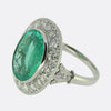 Art Deco 4.25 Carat Emerald and Diamond Dress Ring