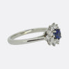 Tiffany & Co. Sapphire and Diamond Cluster Ring