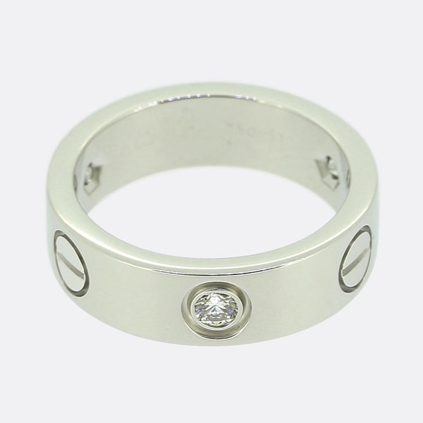 Cartier Three Diamond LOVE Ring Size K 1/2 (51)