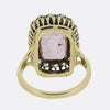 Victorian Pink Spinel and Rose Cut Diamond Dress Ring