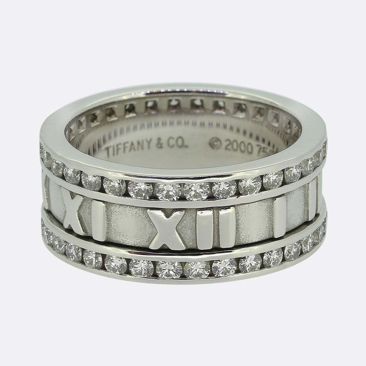 Tiffany & Co. Diamond Atlas Ring Size L 1/2 (52)