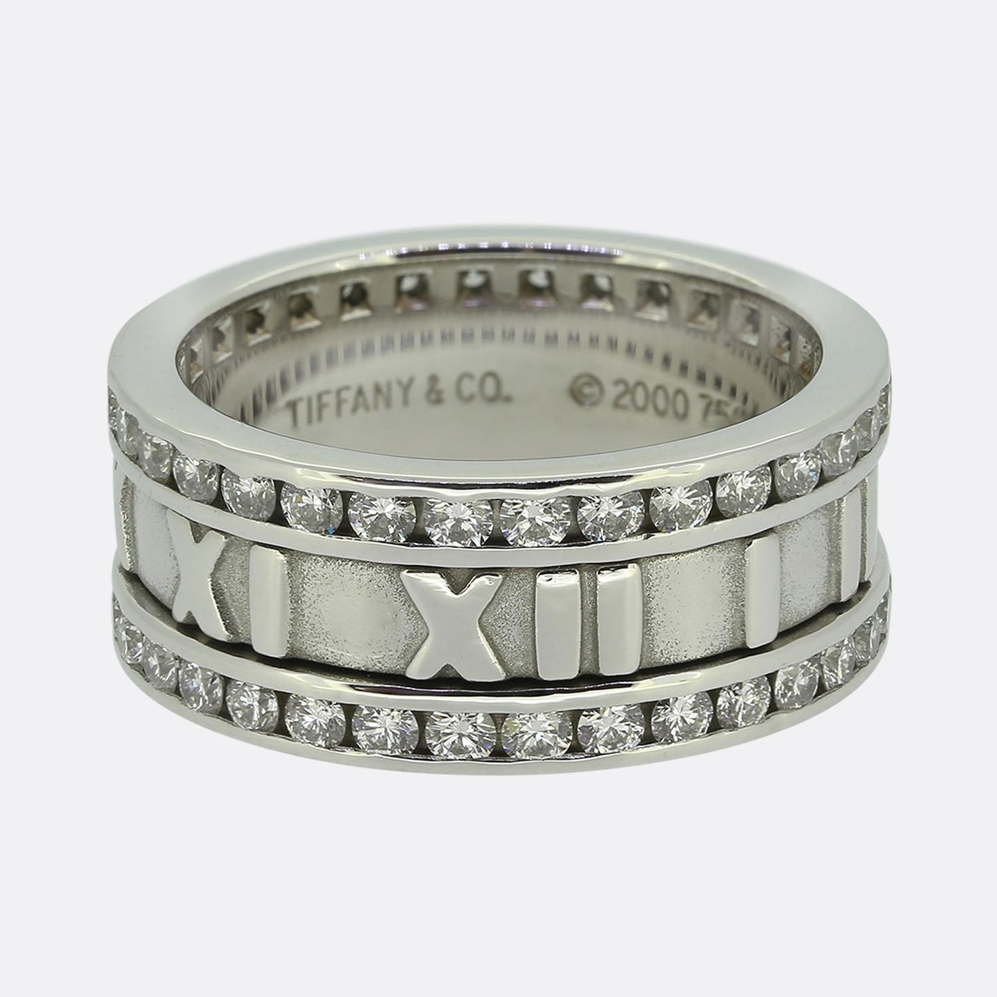 Tiffany & Co. Diamond Atlas Ring Size M (53)