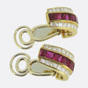 Bvlgari Ruby and Diamond Half-Hoop Earrings