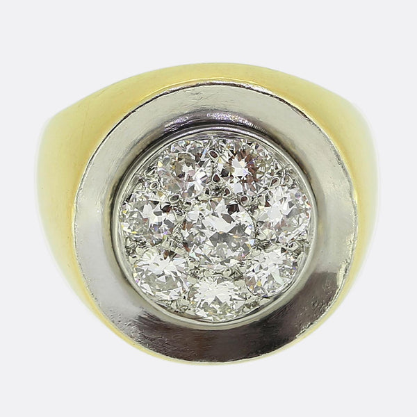 Early 20th Century Diamond Cluster Ring