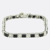 Van Cleef & Aprels Art Deco Onyx and Diamond Line Bracelet