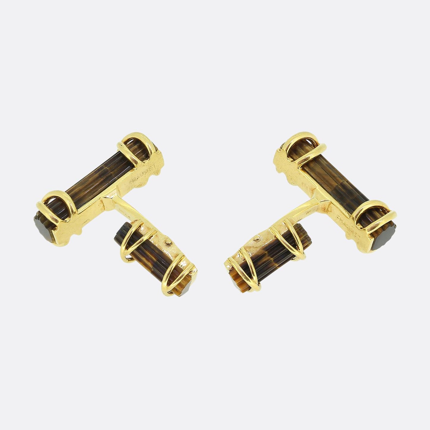 Chaumet Vintage Tigers Eye Cufflinks