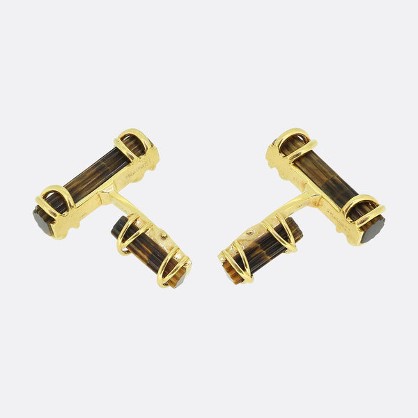 Chaumet Vintage Tigers Eye Cufflinks